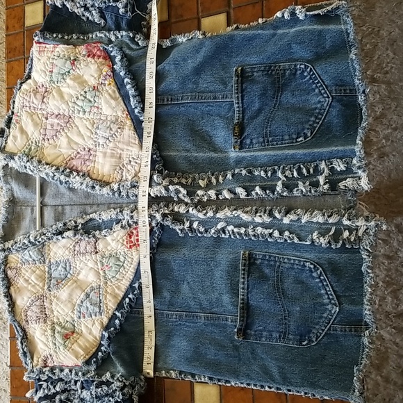 💙OOAK Quilt/Denim jacket - Picture 3 of 9